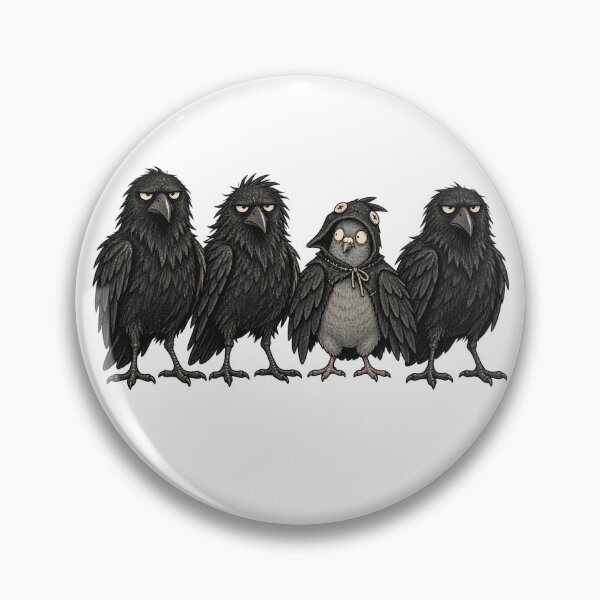 Item preview, Funny Pigeon Disguised as Crow Impostor Bird designed and sold by will freed18.