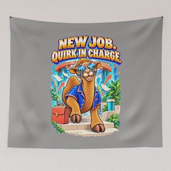 Item preview, New Job. Quirk in Charge – Funny Camel T-Shirt Animal Graphic Camel T-Shirt designed and sold by Camel & Quirk.