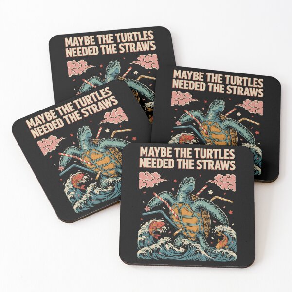 Item preview, Maybe the Turtles Needed the Straws Funny Sea Humor designed and sold by Redgiant87x.