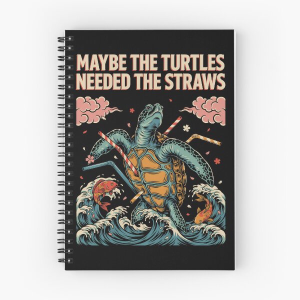 Item preview, Maybe the Turtles Needed the Straws Funny Sea Humor designed and sold by Redgiant87x.