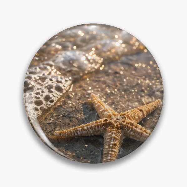 Item preview, Starfish by the Shore – Sunlit Coastal Beach designed and sold by Charles Oliver Creations.