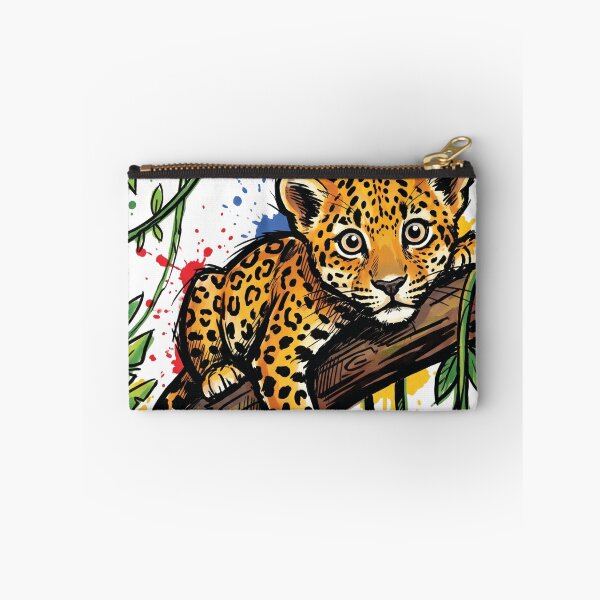 Item preview, Leopard Cub Tree Branch Cute Wildlife Art designed and sold by Merch by Das Design Studio.
