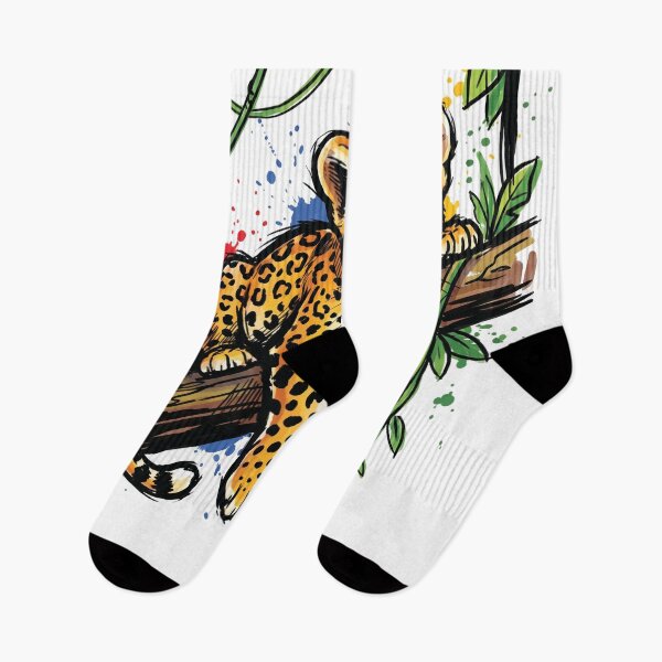 Item preview, Leopard Cub Tree Branch Cute Wildlife Art designed and sold by Merch by Das Design Studio.