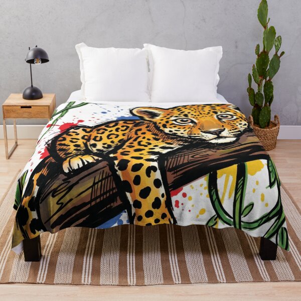 Item preview, Leopard Cub Tree Branch Cute Wildlife Art designed and sold by Merch by Das Design Studio.