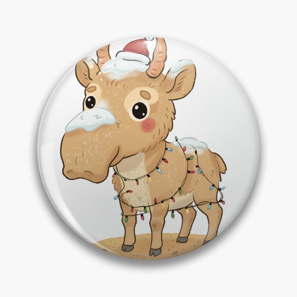 Item preview, Festive Saiga Deer designed and sold by Iqrapixels.