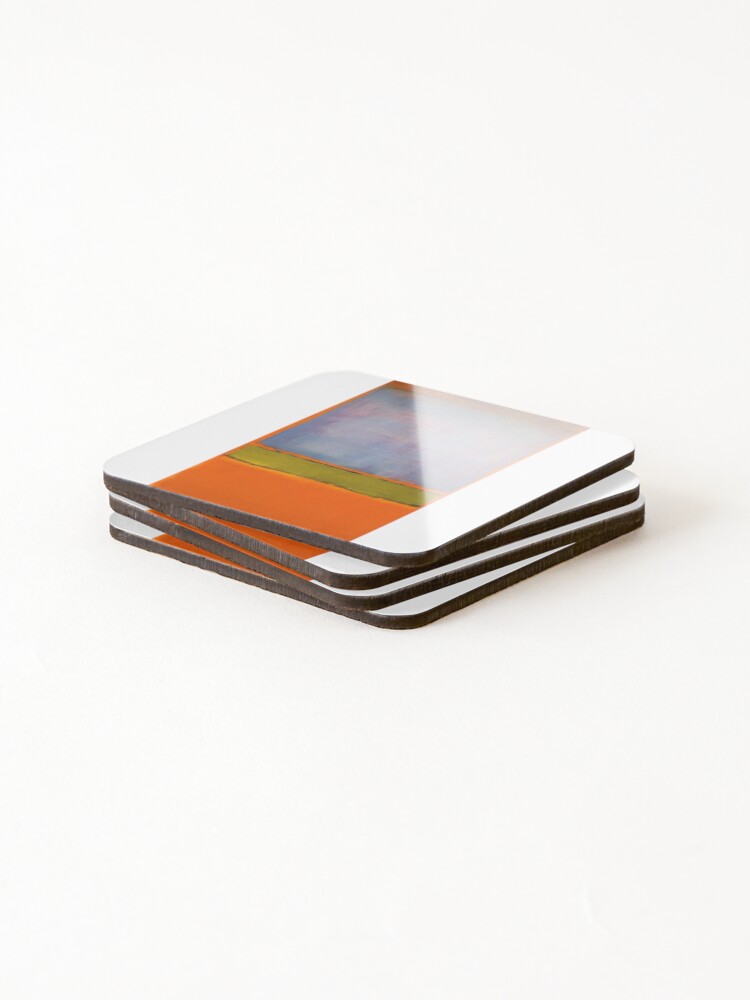 Thumbnail 4 of 5, Coasters (Set of 4), Mark Rothko abstract art - Mark Rothko paintings - Mark Rothko artwork - Mark Rothko artist - Mark Rothko modern art designed and sold by Rohyadalim.