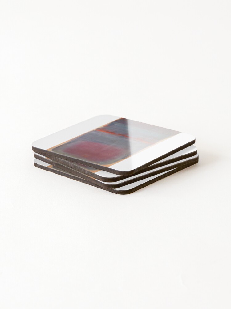 Thumbnail 4 of 5, Coasters (Set of 4), Mark Rothko abstract art - Mark Rothko paintings - Mark Rothko artwork - Mark Rothko artist - Mark Rothko modern art designed and sold by Rohyadalim.