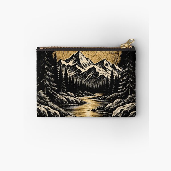 Item preview, Vintage Mountain River Tree Rings Wilderness Nature designed and sold by will freed18.