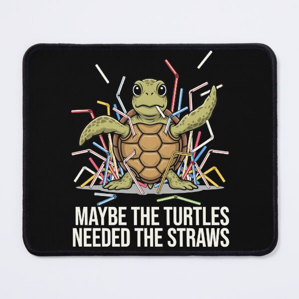 Item preview, Maybe the Turtles Needed the Straws Funny Turtle Ocean Joke designed and sold by Redgiant87x.
