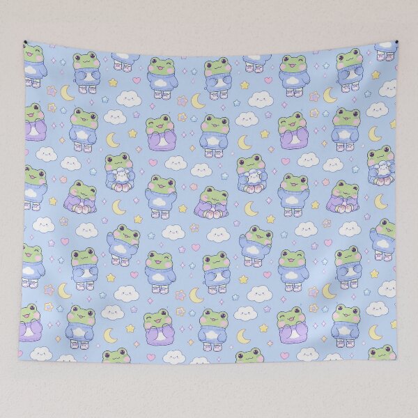 Item preview, Kawaii Frog Cloud Sweater Pattern designed and sold by Soft Berry Studio.
