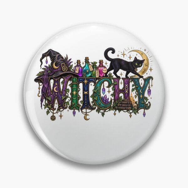Item preview, Witchy Black Cat Magic Potions Gothic Halloween designed and sold by will freed18.