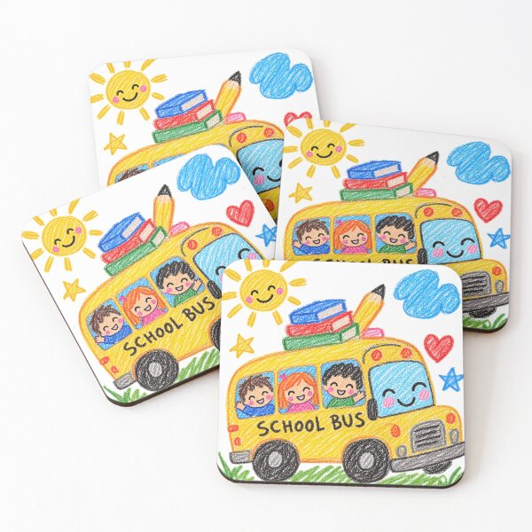 Item preview, Back to School Scribble Bus designed and sold by rachidloucif.