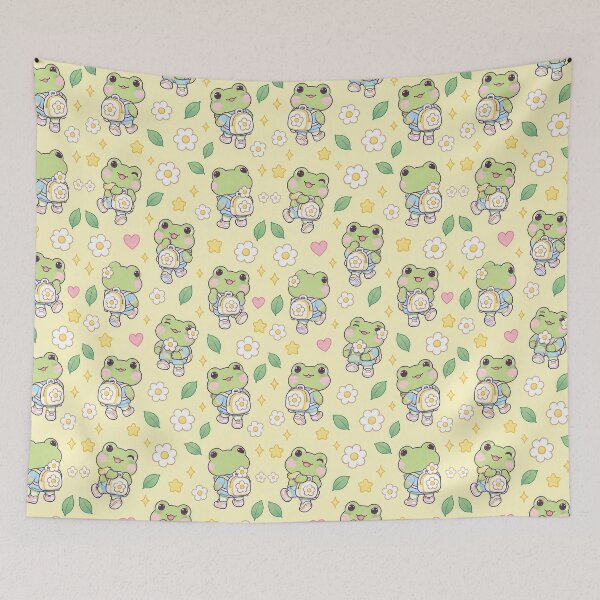 Item preview, Kawaii Frog Daisy Backpack Pattern designed and sold by Soft Berry Studio.