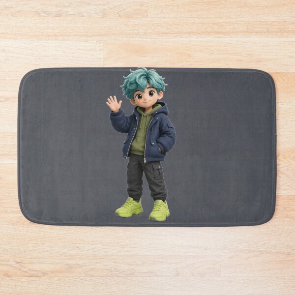 Item preview, Cute 3D Anime Boy Waving Hello designed and sold by chicworld2026.