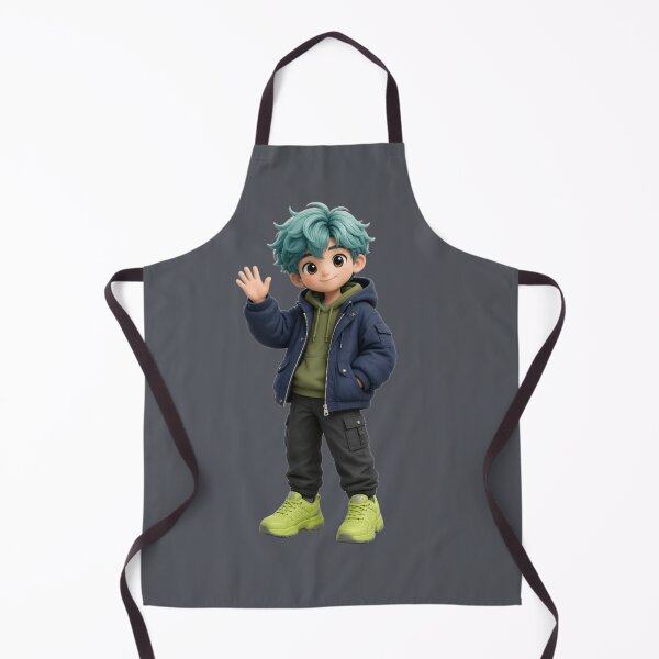 Item preview, Cute 3D Anime Boy Waving Hello designed and sold by chicworld2026.