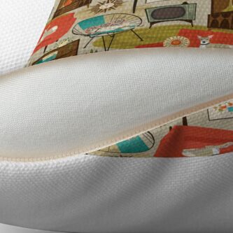 Alternate view of rec room madness Floor Pillow
