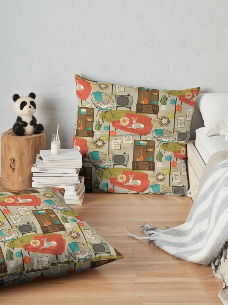 Alternate view of rec room madness Floor Pillow