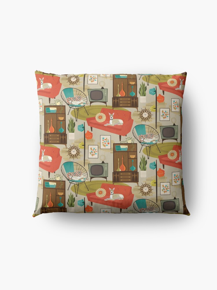 Alternate view of rec room madness Floor Pillow
