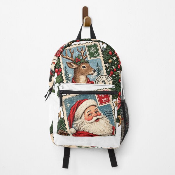 Item preview, Retro Christmas Stamps Shirt - Santa Clause, Rain Deer, Christmas Tree, Snowman Vintage Post Stamps Nostalgia Holiday T-Shirt designed and sold by LandFinStudio.