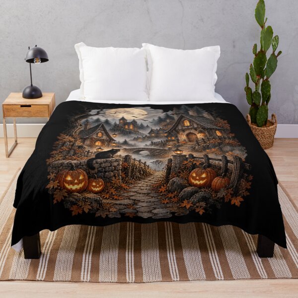 Item preview, Halloween Village Full Moon Black Cat designed and sold by will freed18.