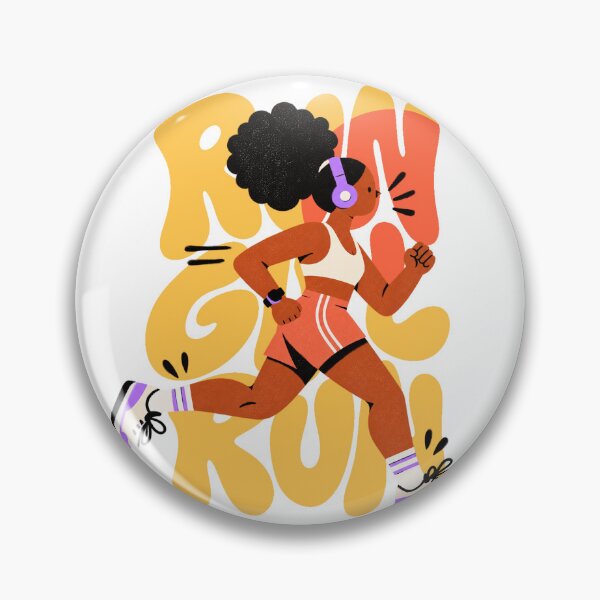 Item preview, Running Girl Illustration designed and sold by herhobbyclub.