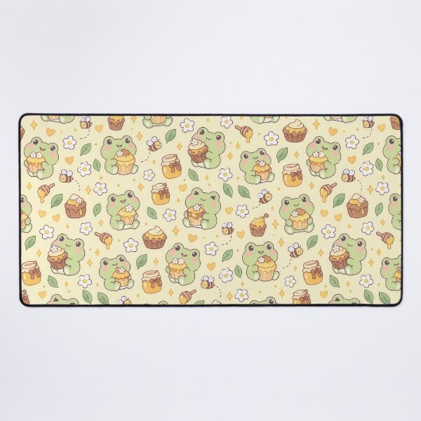 Item preview, Kawaii Frog Honey Cupcake Pattern designed and sold by Soft Berry Studio.
