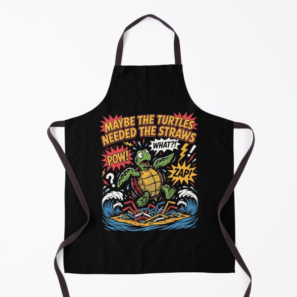 Item preview, Maybe the Turtles Needed the Straws Funny Ocean Turtle designed and sold by Redgiant87x.