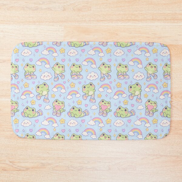 Item preview, Kawaii Frog Rainbow Shoes Pattern designed and sold by Soft Berry Studio.