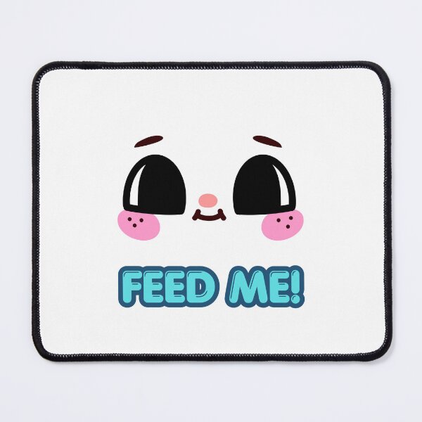 Item preview, Feed Me Funny Cute Kawaii Face Foodie Hungry Mascot designed and sold by LensDyn™.