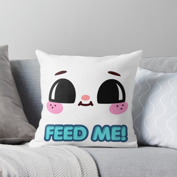 Item preview, Feed Me Funny Cute Kawaii Face Foodie Hungry Mascot designed and sold by LensDyn™.