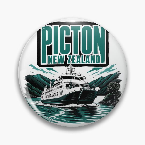 Item preview, Picton New Zealand Vintage Travel Tourism designed and sold by TravelersGems.
