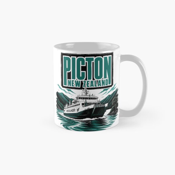 Item preview, Picton New Zealand Vintage Travel Tourism designed and sold by TravelersGems.