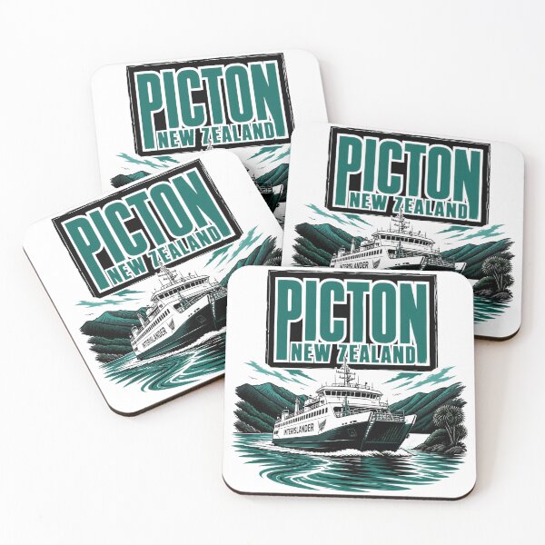 Item preview, Picton New Zealand Vintage Travel Tourism designed and sold by TravelersGems.