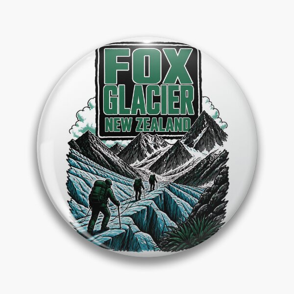 Item preview, Fox Glacier New Zealand Vintage Travel Tourism designed and sold by TravelersGems.