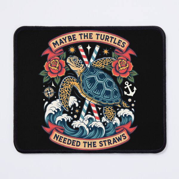 Item preview, Maybe the Turtles Needed the Straws Turtle Joke Sea Humor designed and sold by Redgiant87x.