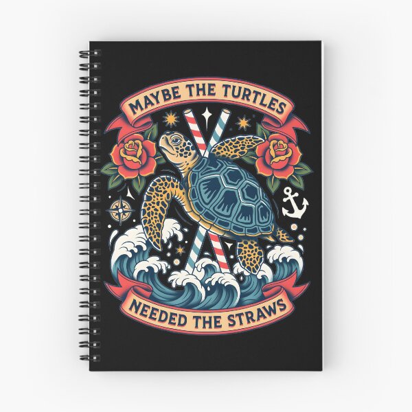 Item preview, Maybe the Turtles Needed the Straws Turtle Joke Sea Humor designed and sold by Redgiant87x.