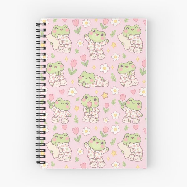 Item preview, Kawaii Frog Flower Pajama Pattern designed and sold by Soft Berry Studio.