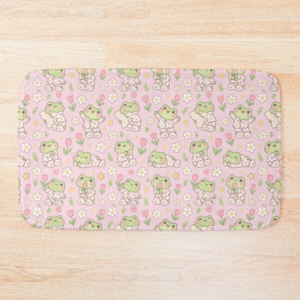 Item preview, Kawaii Frog Flower Pajama Pattern designed and sold by Soft Berry Studio.