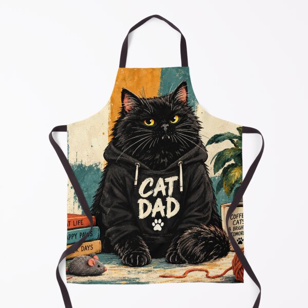 Item preview, Cat Dad Black Cat Coffee Lover | Funny Cat Father Gift designed and sold by AbstractAuraArt.