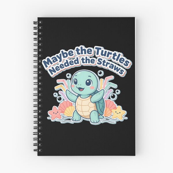 Item preview, Maybe the Turtles Needed the Straws Funny Turtle Conservation Humor designed and sold by Redgiant87x.