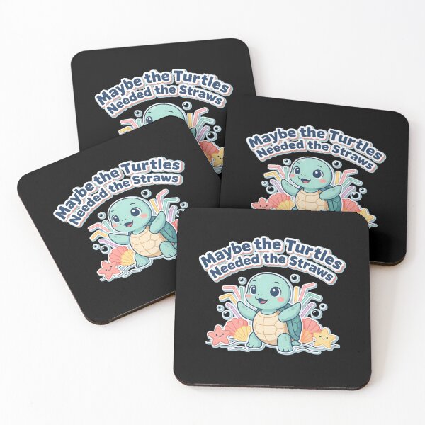 Item preview, Maybe the Turtles Needed the Straws Funny Turtle Conservation Humor designed and sold by Redgiant87x.