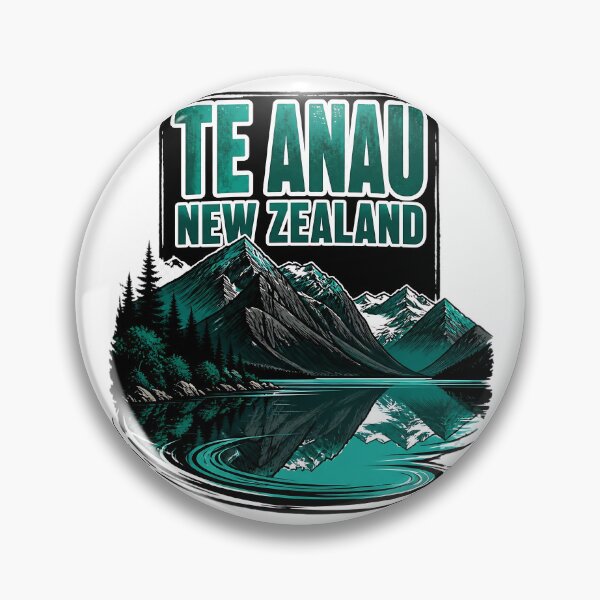 Item preview, Te Anau New Zealand Vintage Travel Tourism designed and sold by TravelersGems.