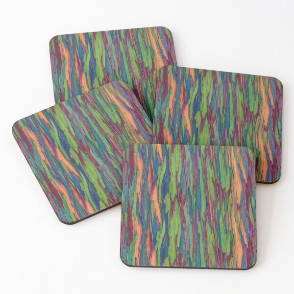 Item preview, Rainbow Eucalyptus – Colorful Bark Pattern designed and sold by Helt-enkelt.