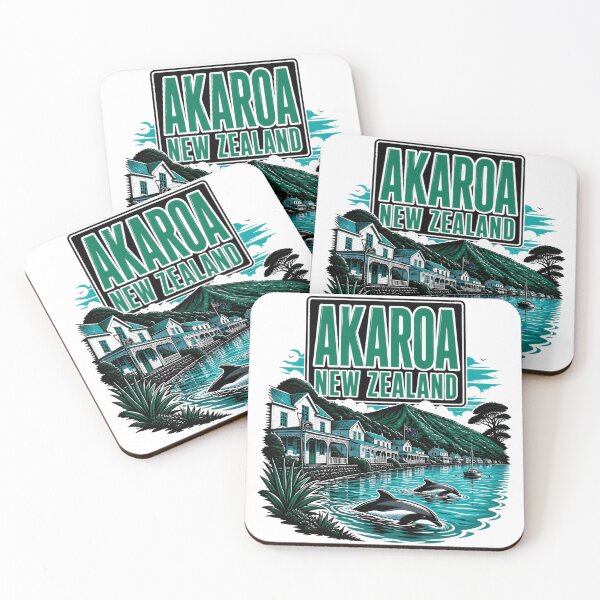 Item preview, Akaroa New Zealand Vintage Travel Tourism designed and sold by TravelersGems.