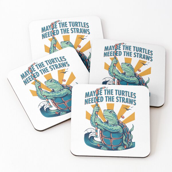 Item preview, Maybe the Turtles Needed the Straws Funny Sea Turtle Joke designed and sold by Redgiant87x.