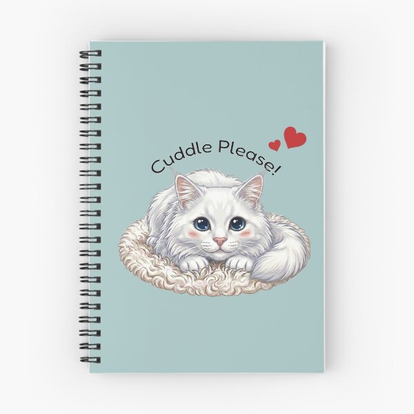 Item preview, Fluffy White Persian Cat Cuddle Please designed and sold by The-NOKU-Co.