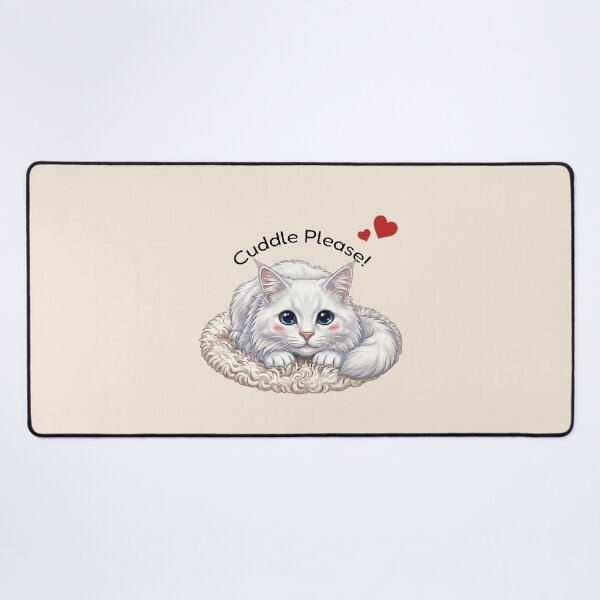 Item preview, Fluffy White Persian Cat Cuddle Please designed and sold by The-NOKU-Co.