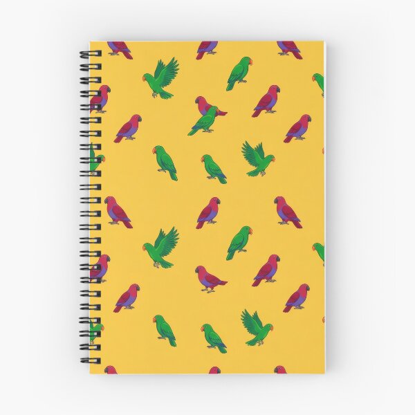 Aperçu de l'œuvre Perroquets Eclectus – Motif d'oiseau tropical audacieux créée et vendue par Helt-enkelt.