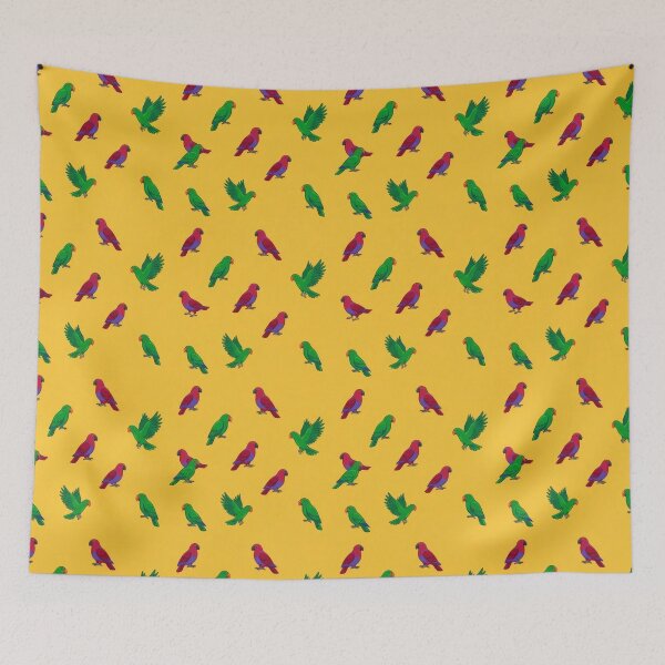 Item preview, Eclectus Parrots – Bold Tropical Bird Pattern designed and sold by Helt-enkelt.