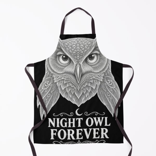 Item preview, Night Owl Forever – Detailed Owl Moon Gothic Design designed and sold by OddySpud.apparel.